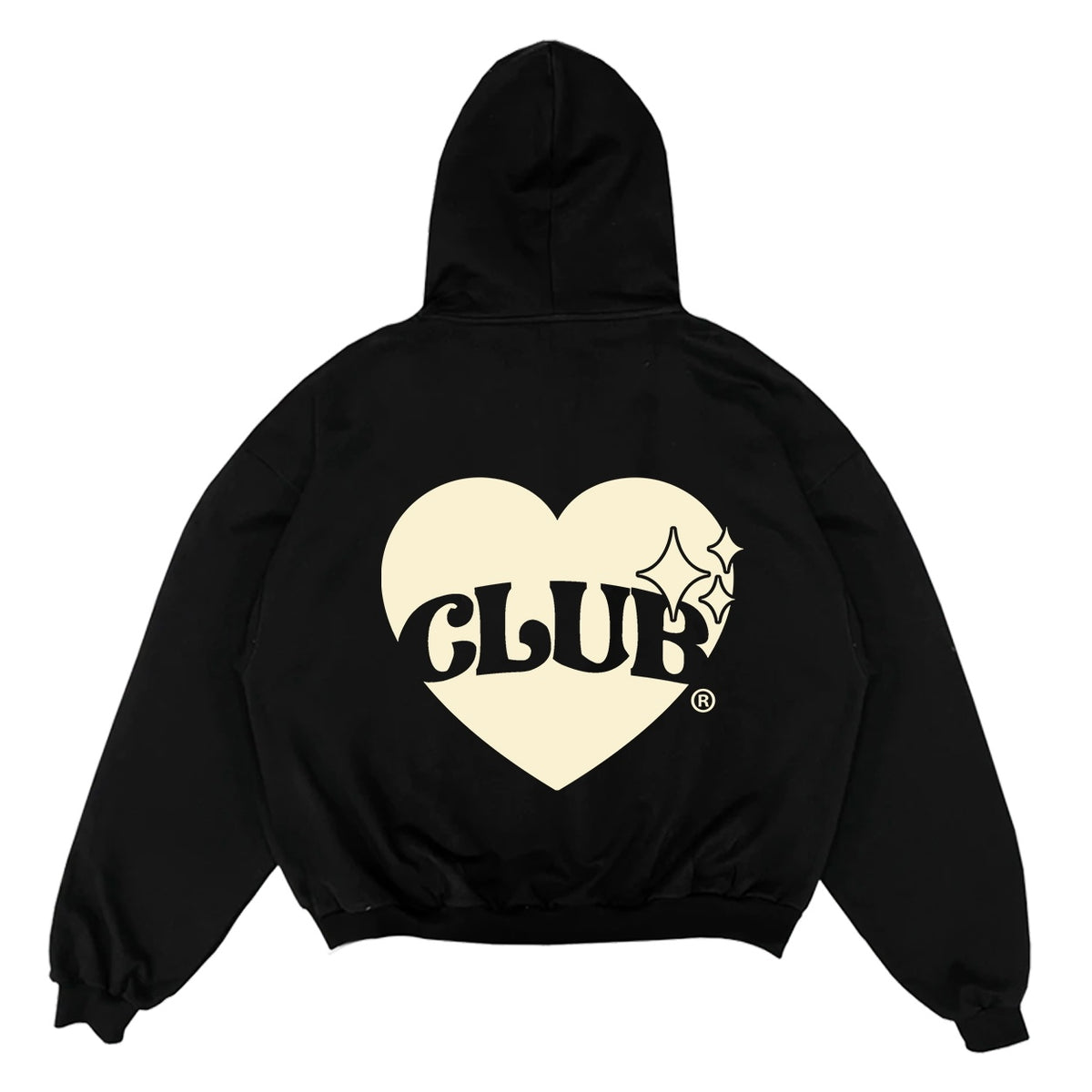 Yungblud black clearance hearts club hoodie